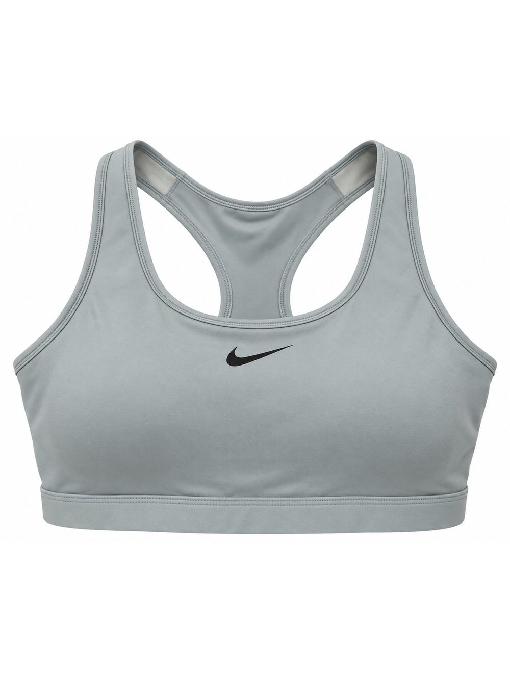 Nike Swoosh Dri-FIT Sports Bra Women’s 2X Light Gray Green Racerback Padded